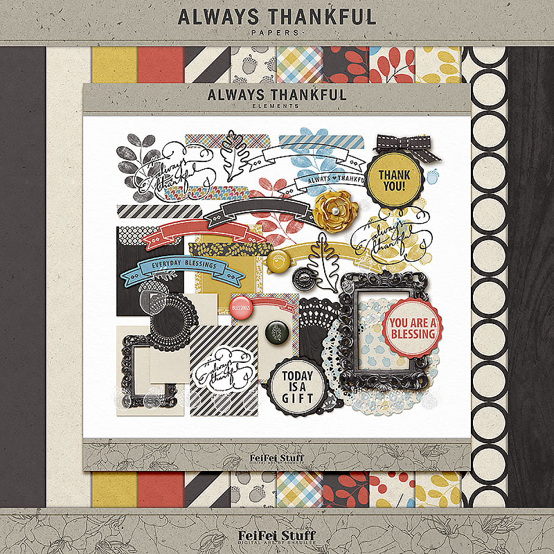 Always Thankful Kit by FeiFei Stuff