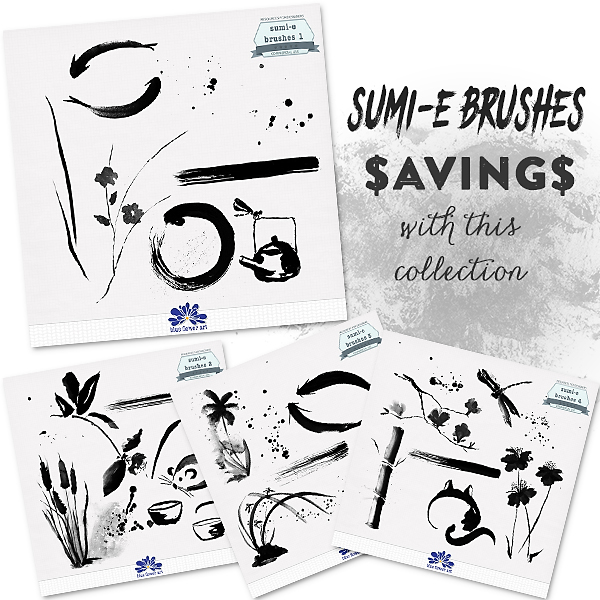 CU/PU sumi-e Brushes Collection CU/PU sumi-e Brushes Collection