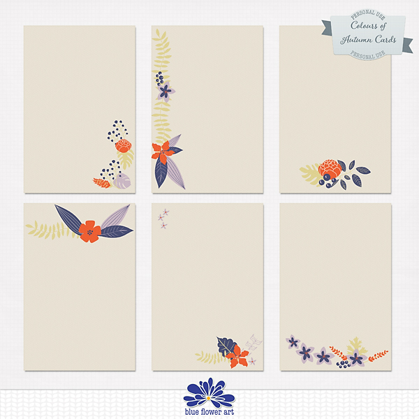 Colours of Autumn Journal Cards Colours of Autumn Journal Cards