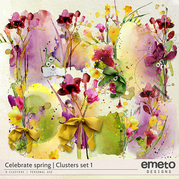 Celebrate spring - clusters set 1