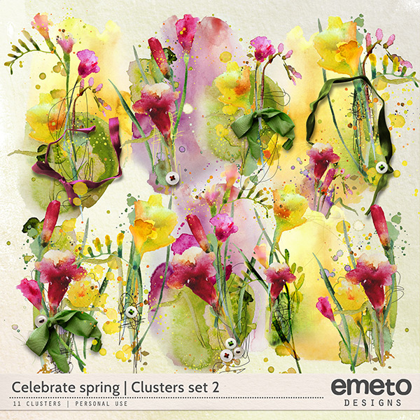 Celebrate spring - clusters set 2