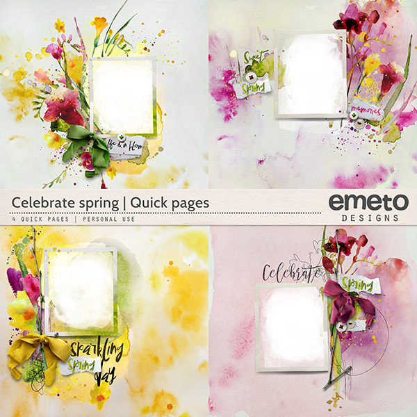 Celebrate spring - quick pages