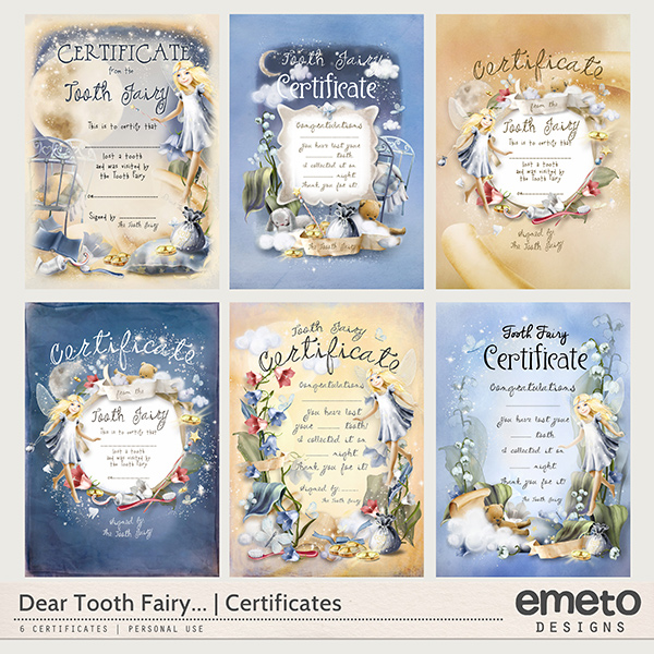 Dear Tooth Fairy...Tooth Fairy Certificates {All}