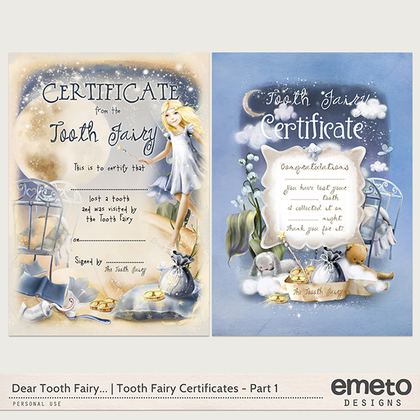 Dear Tooth Fairy...Tooth Fairy Certificates part1