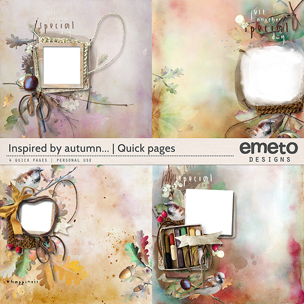 Inspired by autumn - quick pages