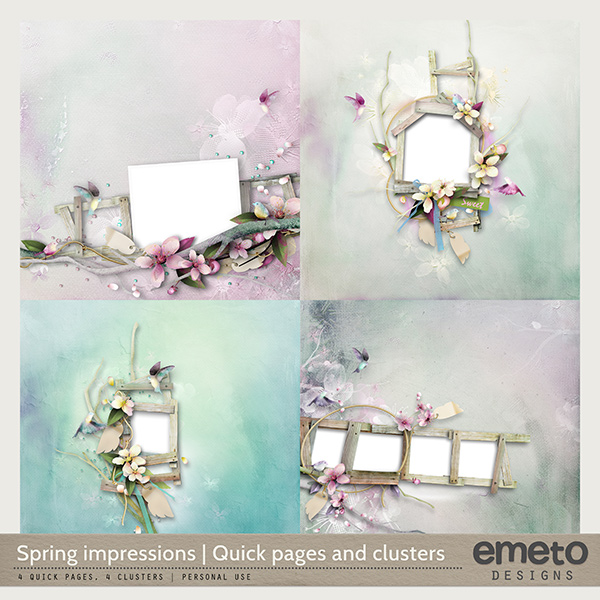 Spring Impressions - Quick pages and clusters