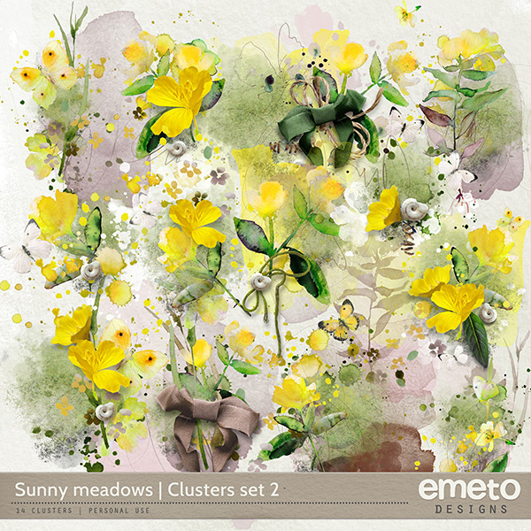 Sunny meadows - clusters set 2