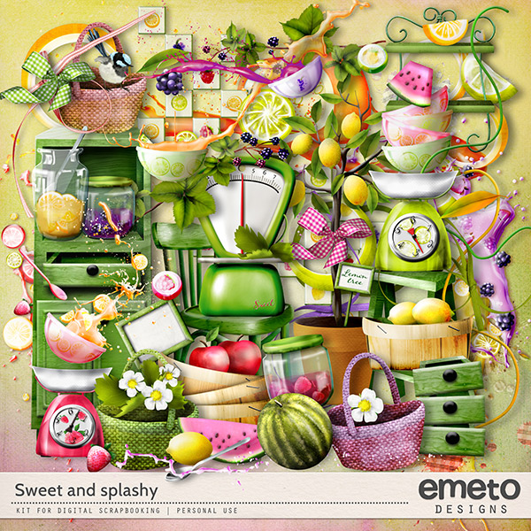 Sweet and splashy kit by emeto designs