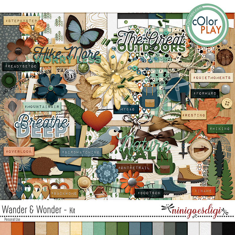 Wander and Wonder Kit by ninigoesdigi
