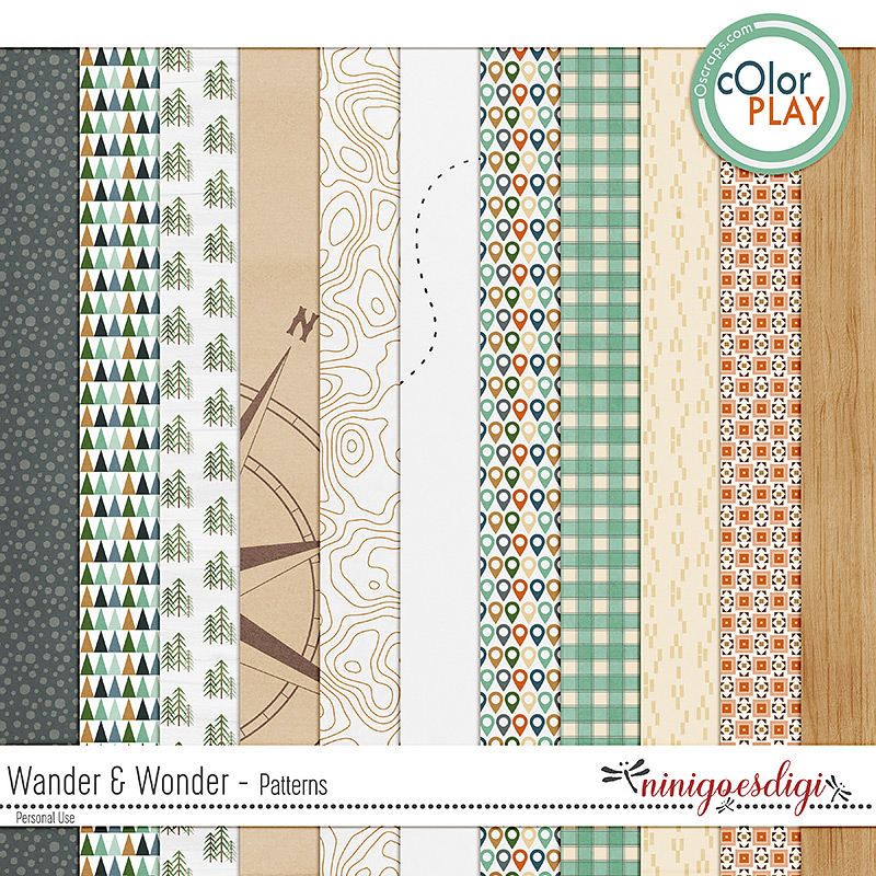 Wander and Wonder Patterns by ninigoesdigi