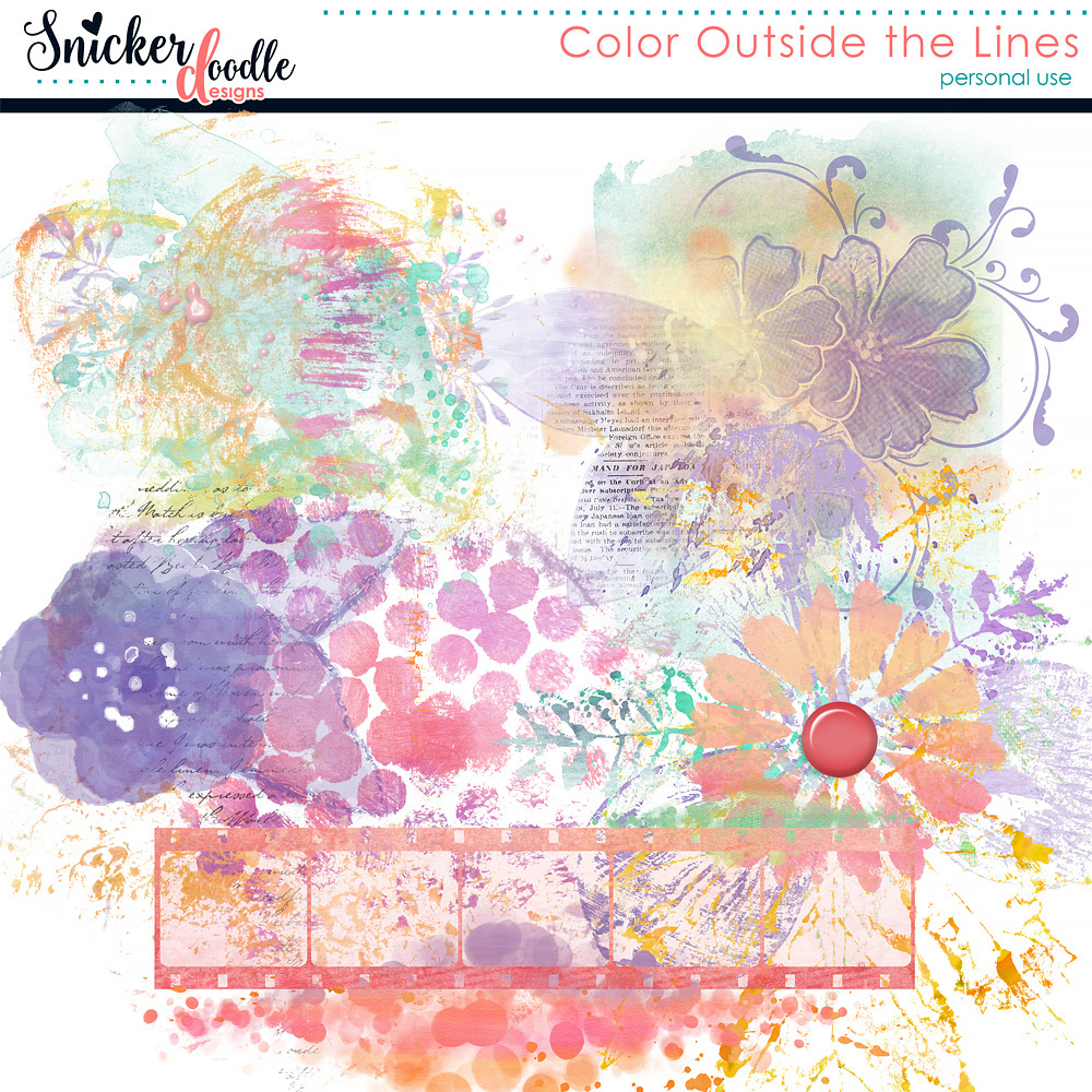 Color Outside the Lines Accents Color Outside the Lines Accents