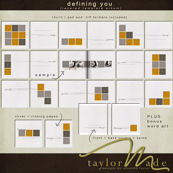 defining you - layered template album