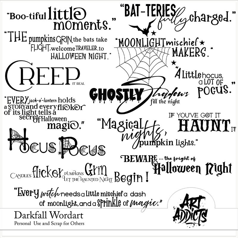 Darkfall Wordart