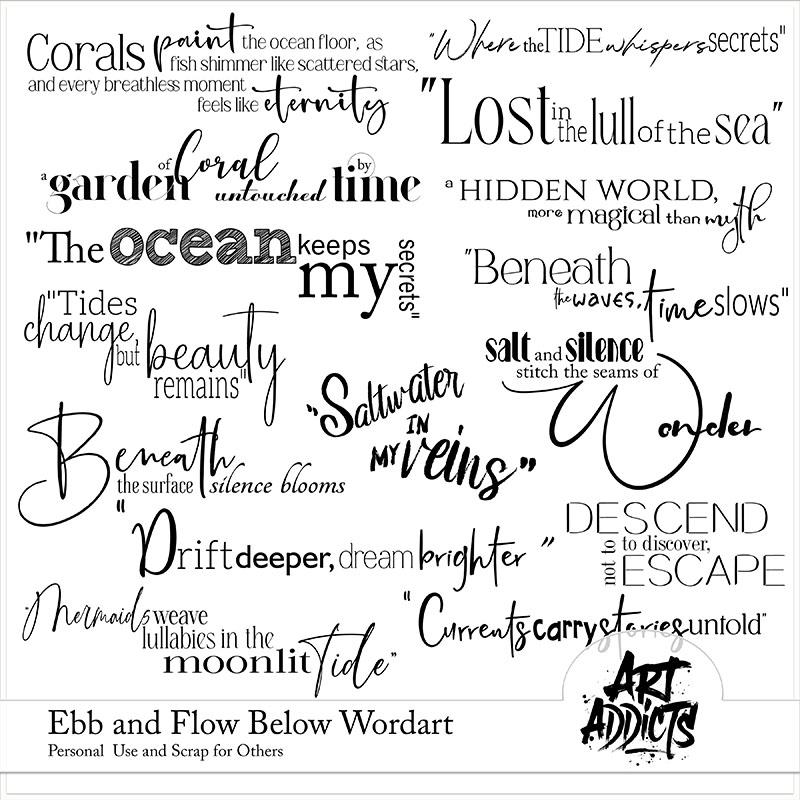 Ebb and Flow Below Wordart