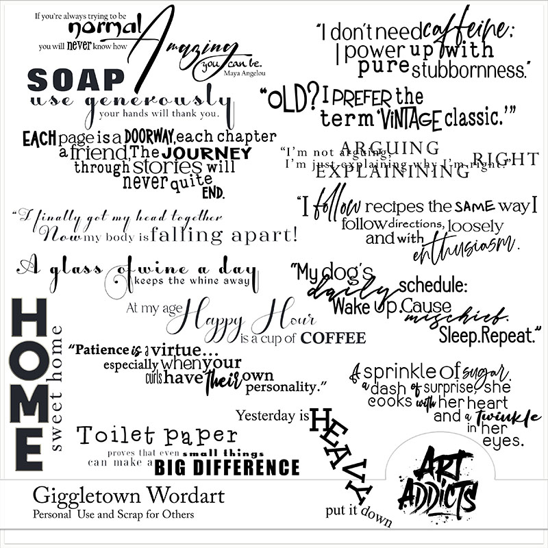 Giggletown Wordart
