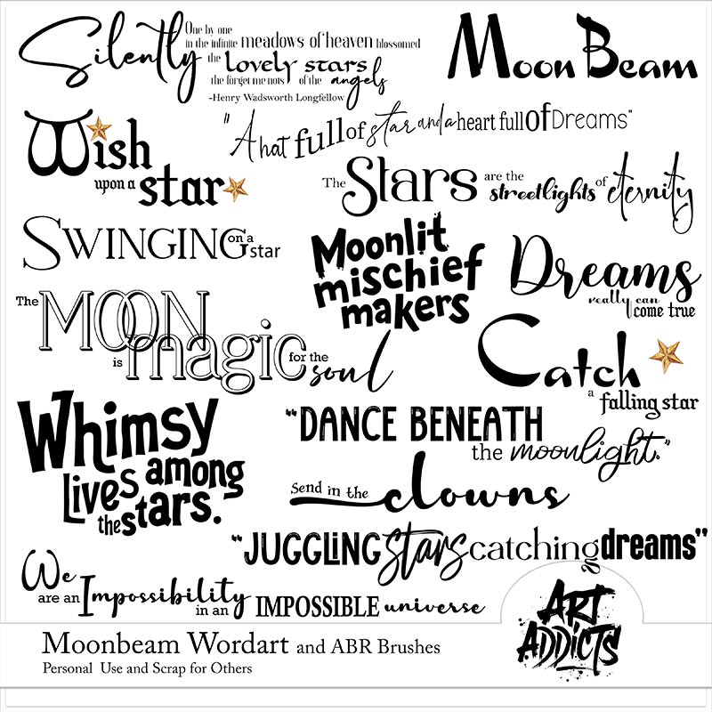 Moonbeam Wordart