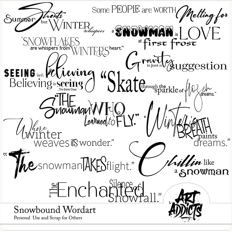 Snowbound Wordart