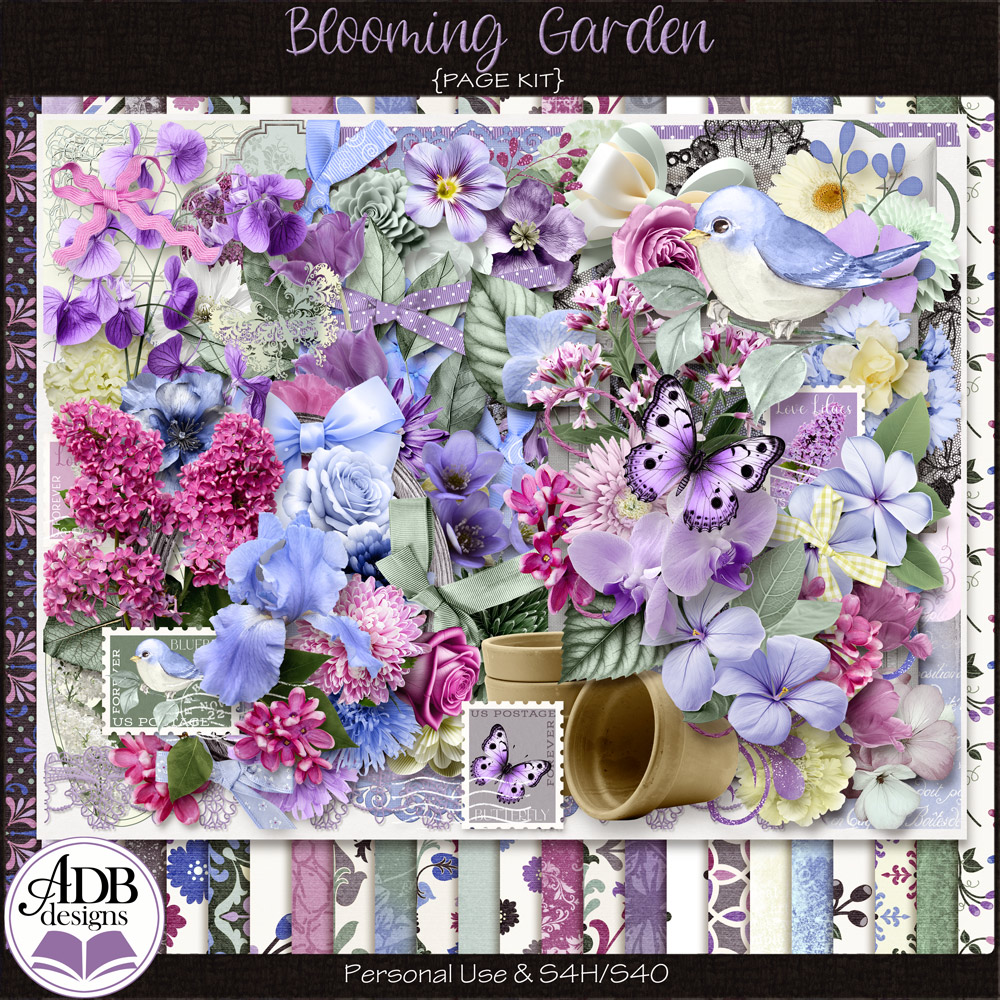 Blooming Garden Page Kit by ADB Designs