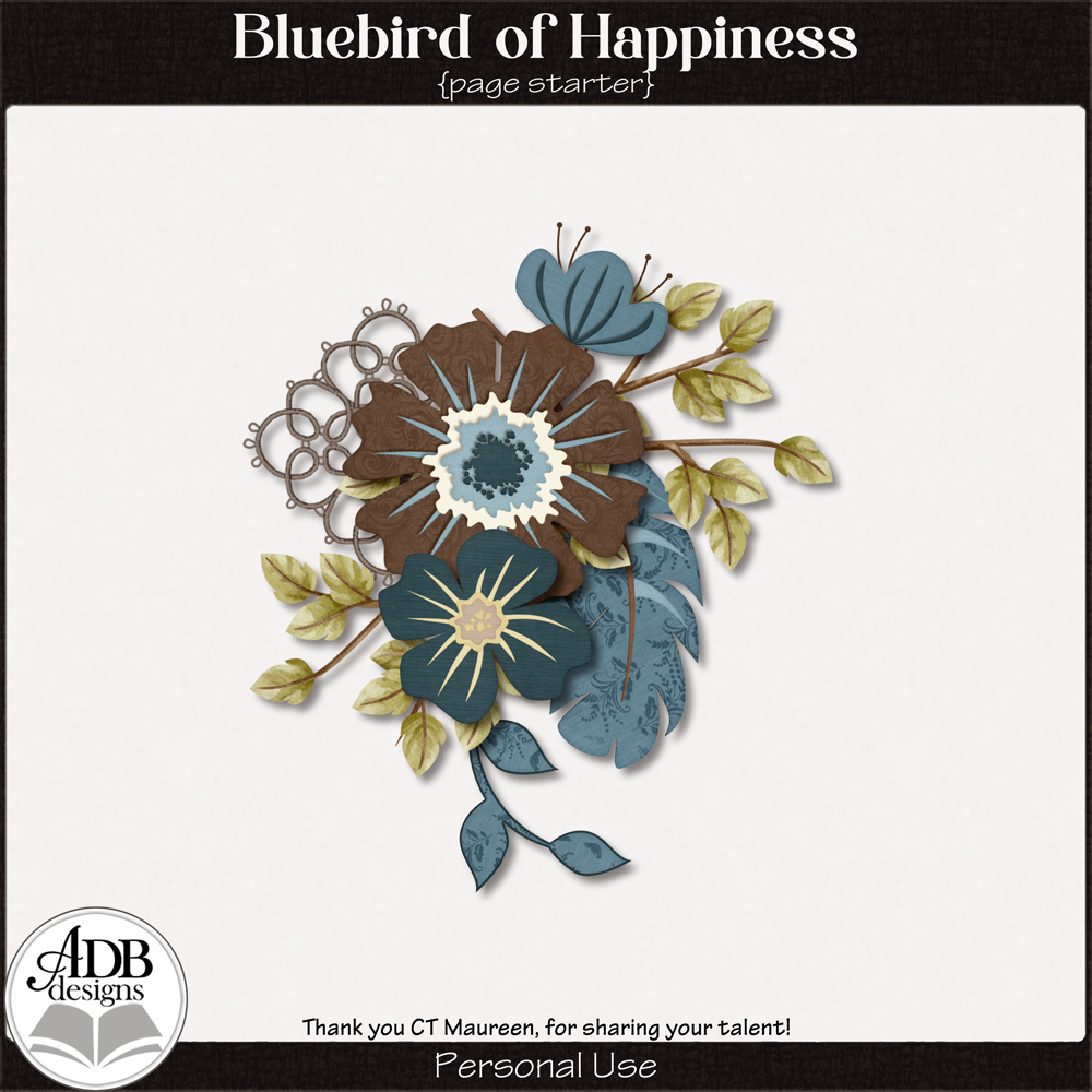 Bluebird of Happiness Cluster Gift 04 by ADB Designs