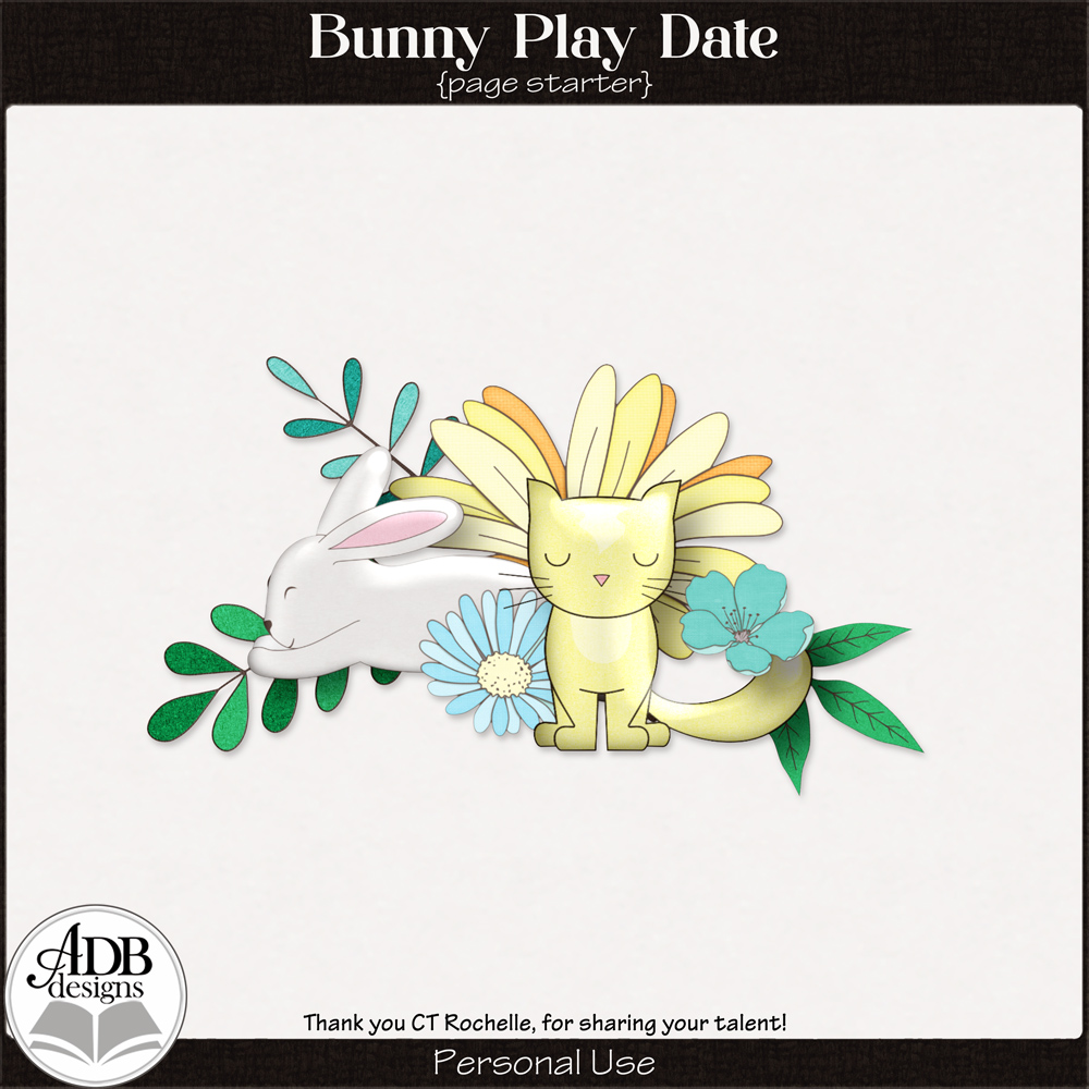 Bunny Play Date Cluster Gift 07 by ADB Designs