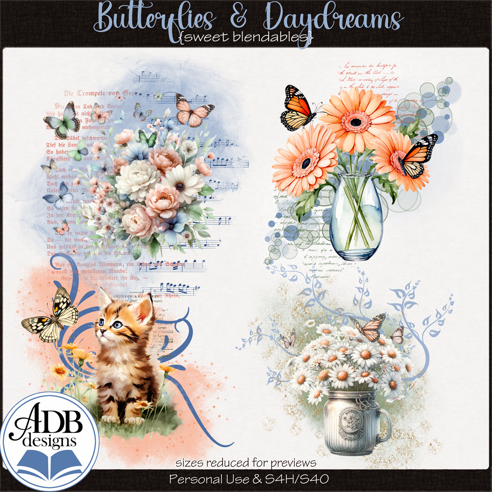 Butterflies & Daydreams Blendables by ADB Designs