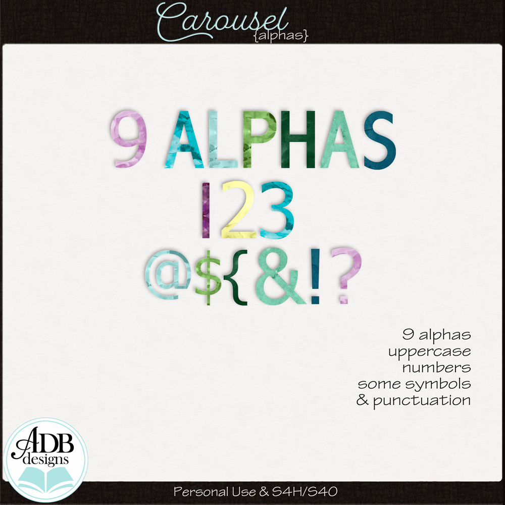 Carousel Alphas by ADB Designs