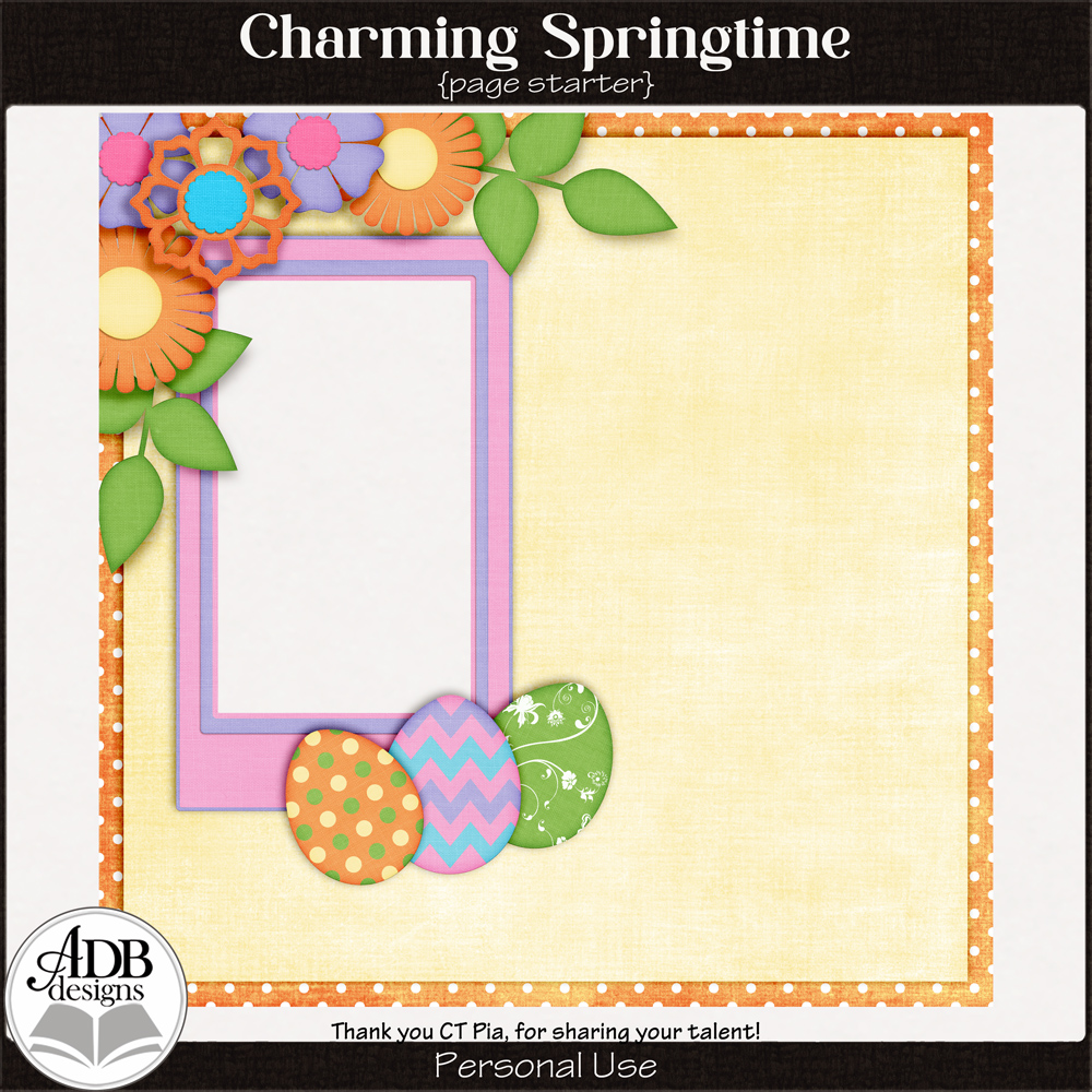 Charming Springtime Quick Page Gift 04 by ADB Designs