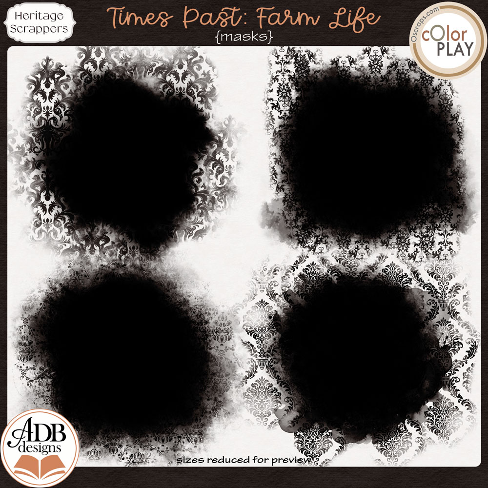 Times Past: Farm Life Masks by ADB Designs