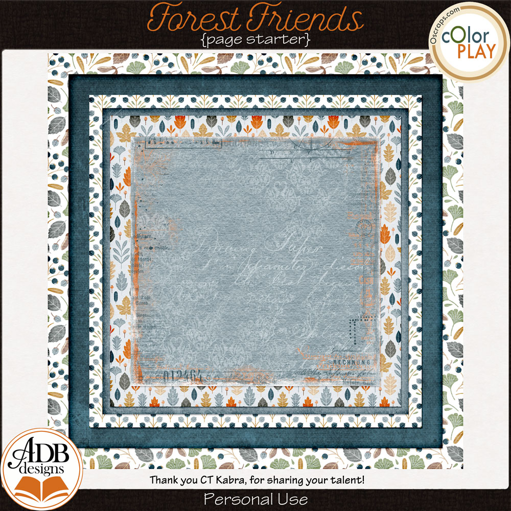 Forest Friends Stacked Paper Gift 02 by ADB Designs