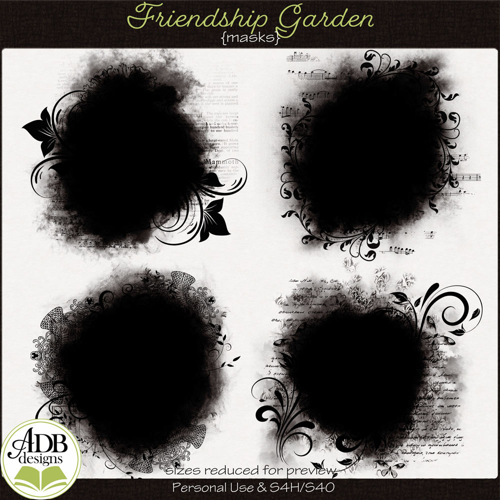 Friendship Garden Masks by ADB Designs