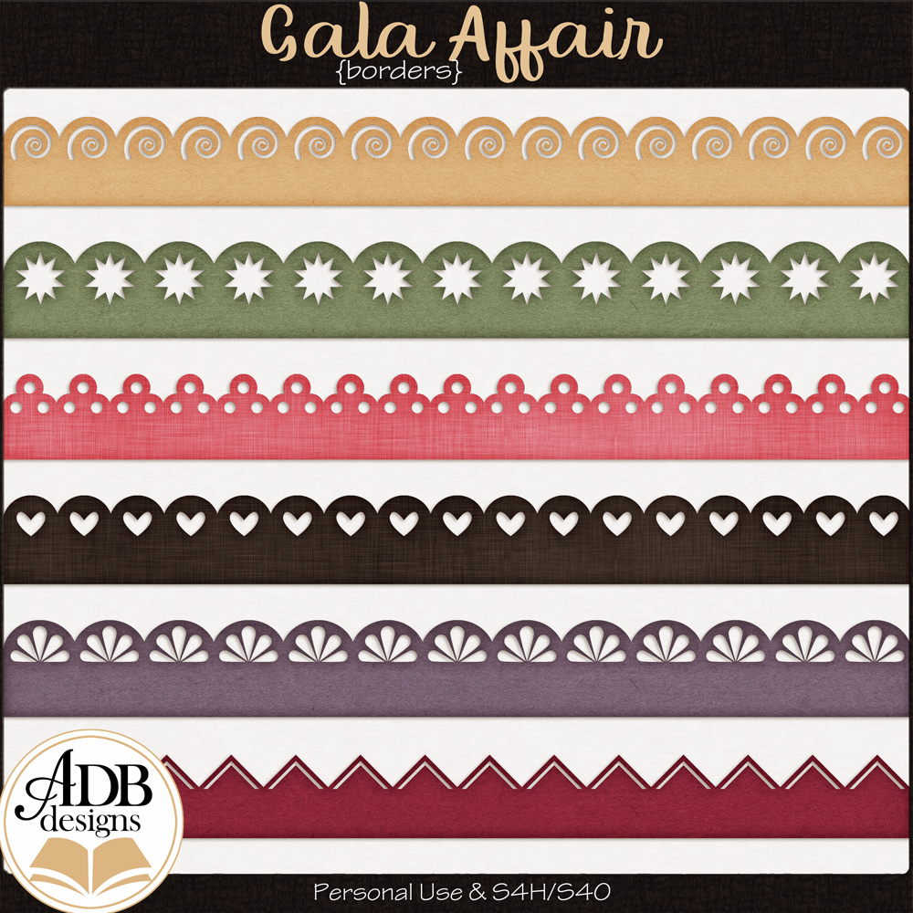 Gala Affair Borders by ADB Designs