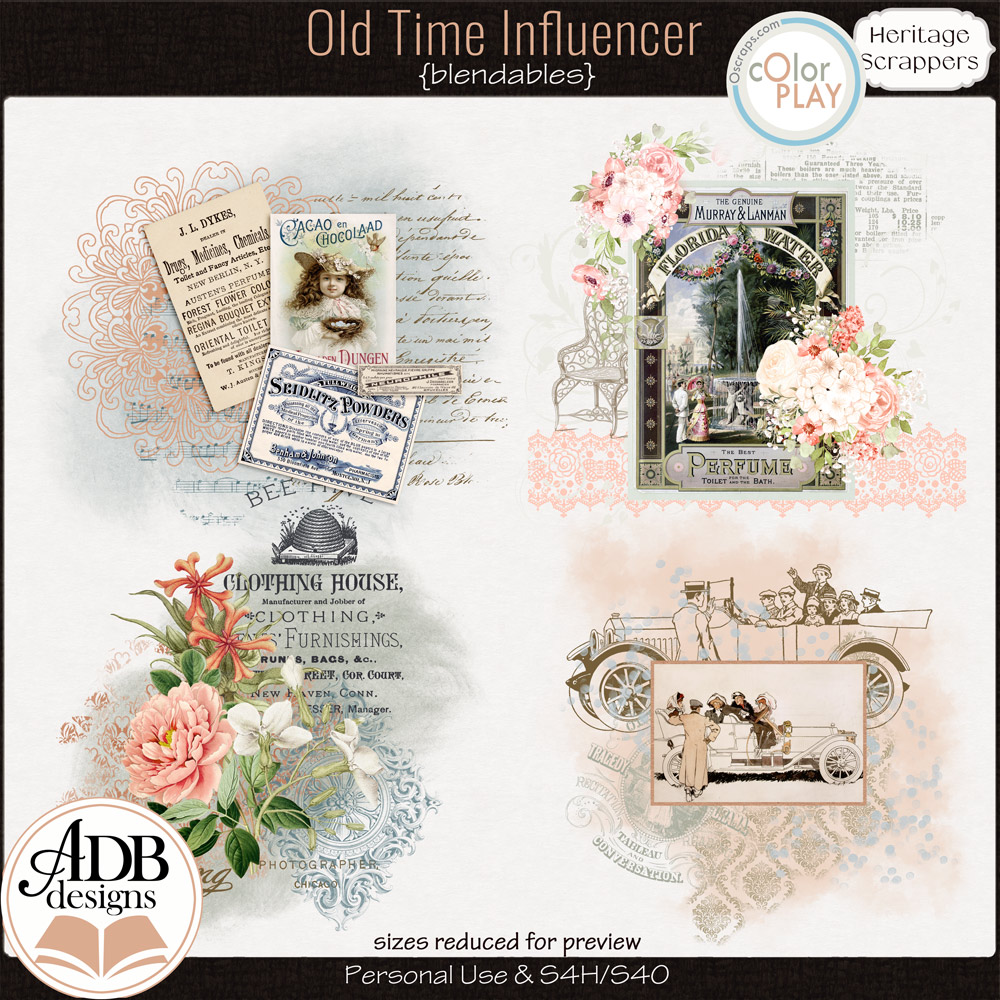 Old Time Influencer Blendables by ADB Designs