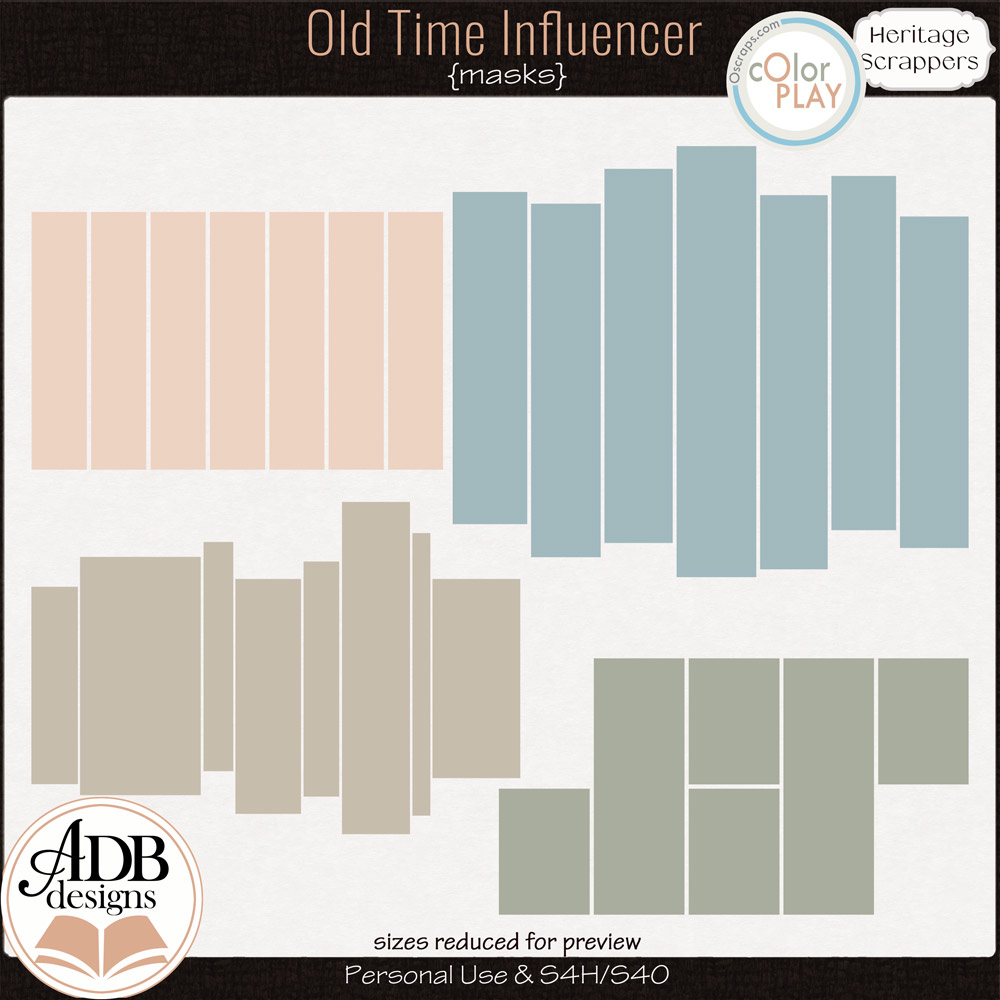 Old Time Influencer Masks by ADB Designs