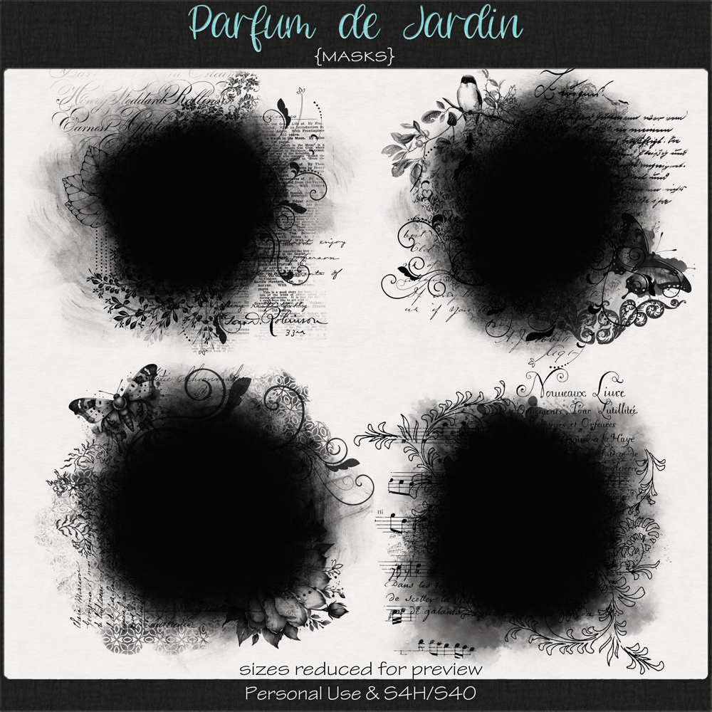 Parfum de Jardin Masks by ADB Designs