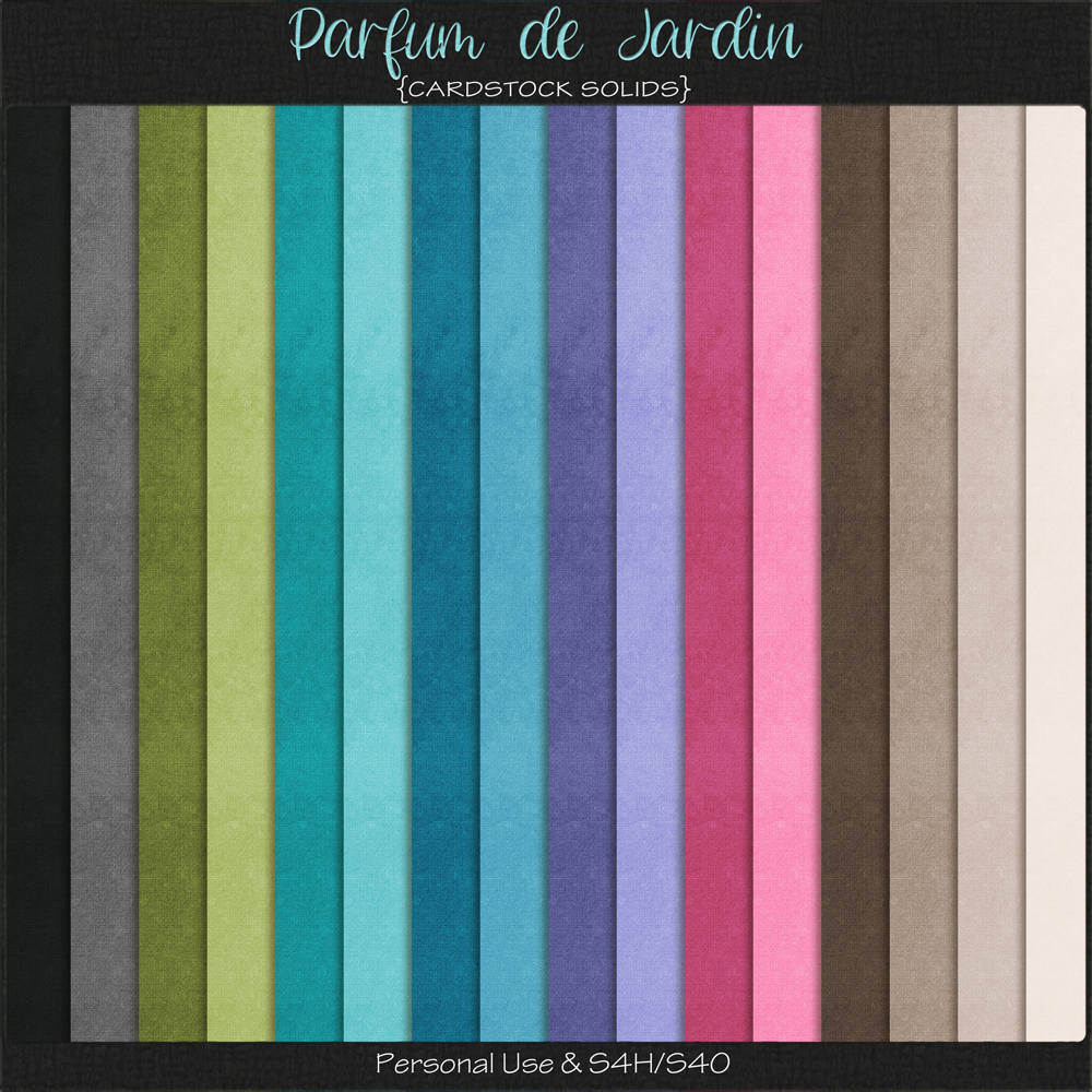 Parfum de Jardin Solid Papers by ADB Designs