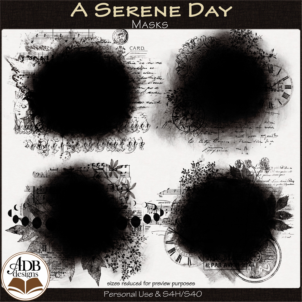 A Serene Day Masks by ADB Designs