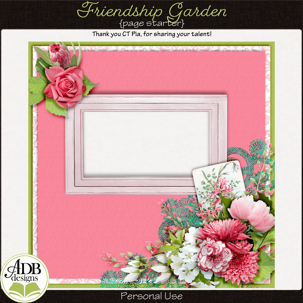 Friendship Garden Quick Page Gift 04 by ADB Designs