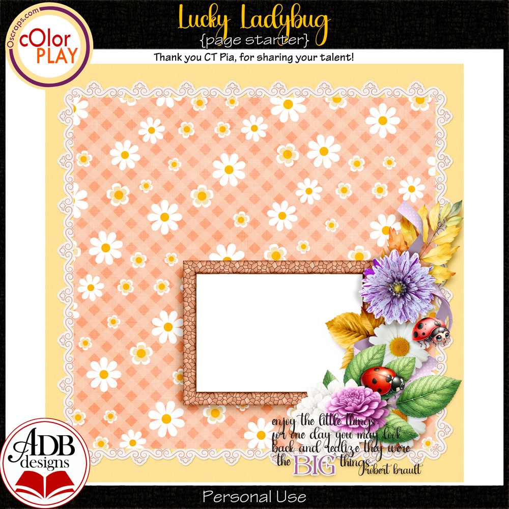 Lucky Ladybug Quick Page Gift 06 by ADB Designs