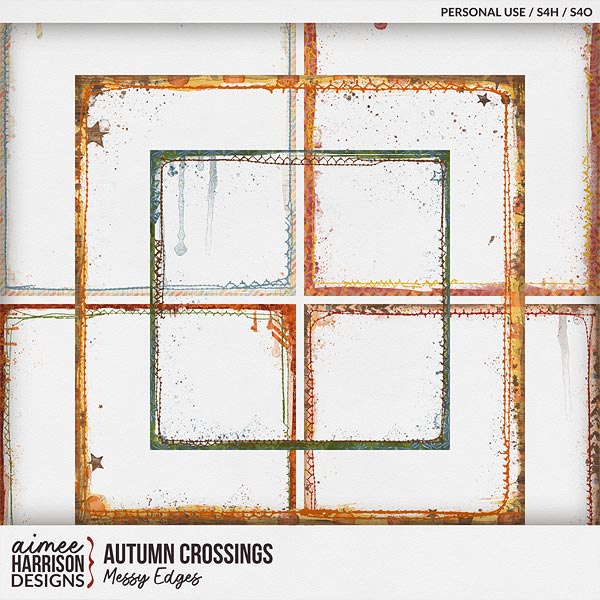Autumn Crossings Messy Edges by Aimee Harrison