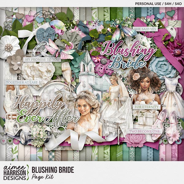 Blushing Bride Page Kit by Aimee Harrison