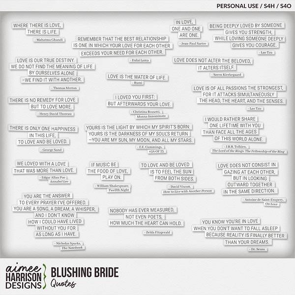 Blushing Bride Quotes by Aimee Harrison