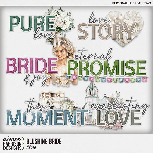 Blushing Bride Titles by Aimee Harrison