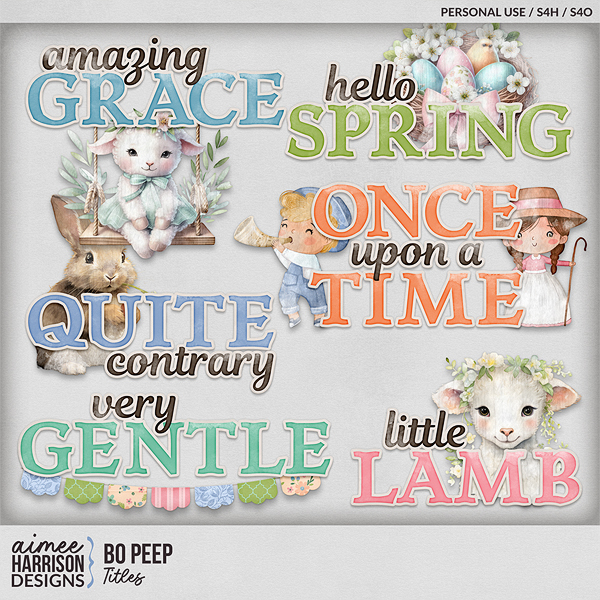 Bo Peep Titles by Aimee Harrison