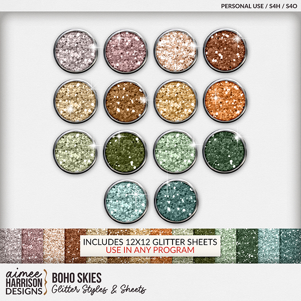 Boho Skies Glitters by Aimee Harrison