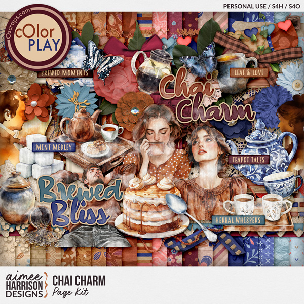 Chai Charm Page Kit by Aimee Harrison