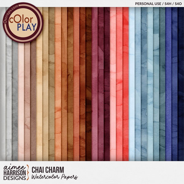 Chai Charm Watercolor Papers by Aimee Harrison