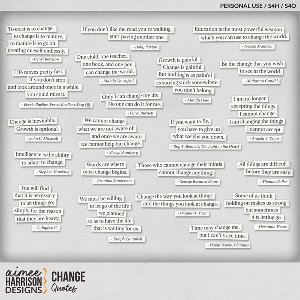 Change Quotes by Aimee Harrison