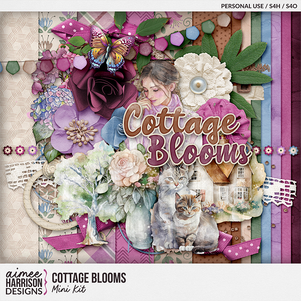 Cottage Blooms Mini Kit by Aimee Harrison