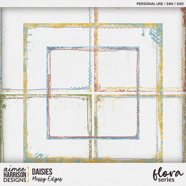Daisies Messy Edges by Aimee Harrison