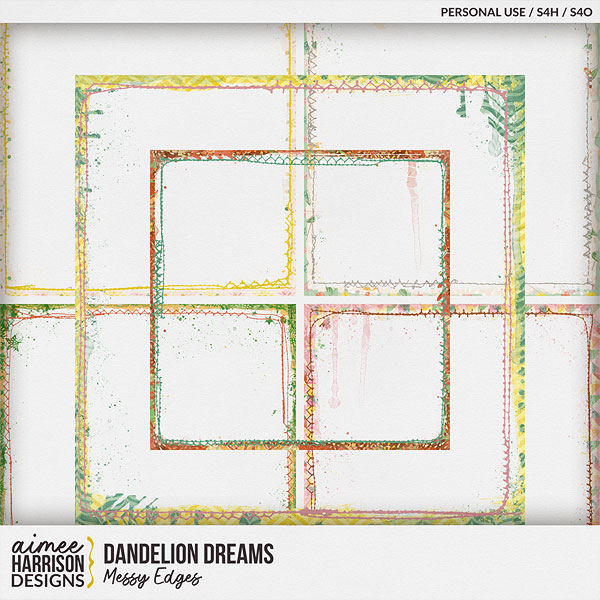 Dandelion Dreams Messy Edges by Aimee Harrison